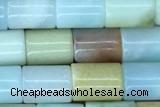 TUBE49 15 inches 6*8mm tube amazonite gemstone beads