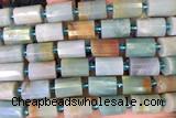 TUBE82 15 inches 10*14mm faceted tube amazonite gemstone beads