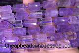 TUBE93 15 inches 10*14mm faceted tube ametrine gemstone beads