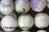 TURQ02 15 inches 6mm round purple howlite turquoise beads