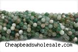 AGAT219 15 inches 8mm round green sakura agate gemstone beads