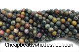 AGAT231 15 inches 8mm round ocean agate gemstone beads