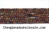 AGAT236 15 inches 4mm round Portuguese agate gemstone beads