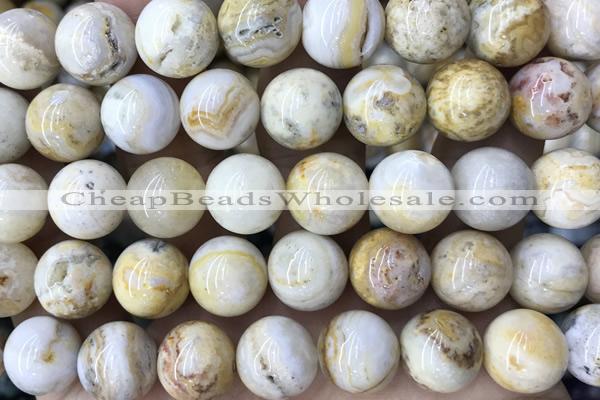 AGAT253 15 inches 12mm Indonesia crazy agate beads