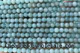 AMAZ05 15 inches 4mm round natural amazonite beads