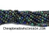 AZUR02 15 inches 6mm round azurite gemstone beads