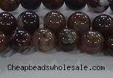 CAA1037 15.5 inches 8mm round dragon veins agate beads wholesale