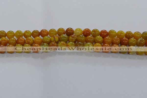 CAA1043 15.5 inches 10mm round dragon veins agate beads wholesale