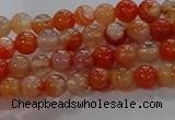 CAA1045 15.5 inches 4mm round dragon veins agate beads wholesale