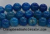 CAA1056 15.5 inches 6mm round dragon veins agate beads wholesale