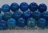 CAA1057 15.5 inches 8mm round dragon veins agate beads wholesale