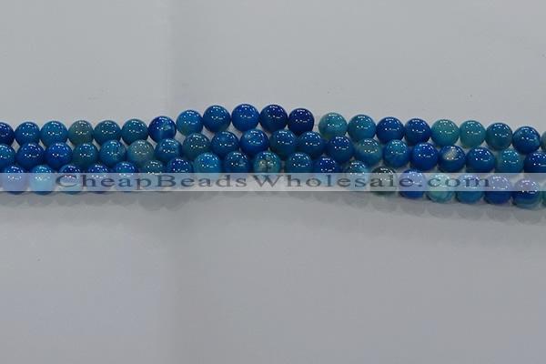 CAA1057 15.5 inches 8mm round dragon veins agate beads wholesale