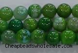 CAA1067 15.5 inches 8mm round dragon veins agate beads wholesale