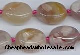 CAA1120 15.5 inches 15*20mm nuggets sakura agate gemstone beads