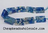 CAA1165 15.5 inches 30*40mm rectangle sakura agate gemstone beads