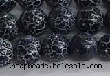 CAA1212 15.5 inches 10mm round frosted agate beads wholesale