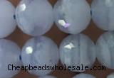 CAA1461 15.5 inches 8mm faceted round blue lace agate beads