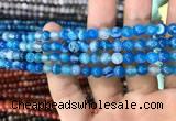 CAA1573 15.5 inches 6mm round banded agate beads wholesale