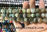 CAA1587 15.5 inches 10mm round banded agate beads wholesale