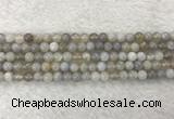 CAA1801 15.5 inches 6mm round banded agate gemstone beads