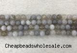 CAA1802 15.5 inches 8mm round banded agate gemstone beads