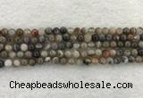 CAA1811 15.5 inches 6mm round banded agate gemstone beads