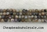 CAA1812 15.5 inches 8mm round banded agate gemstone beads