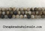 CAA1814 15.5 inches 12mm round banded agate gemstone beads