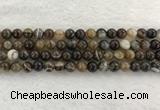 CAA1822 15.5 inches 8mm round banded agate gemstone beads