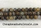 CAA1826 15.5 inches 16mm round banded agate gemstone beads