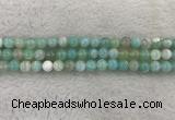 CAA1842 15.5 inches 8mm round banded agate gemstone beads