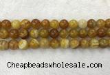 CAA1855 15.5 inches 14mm round banded agate gemstone beads