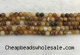 CAA1861 15.5 inches 6mm round banded agate gemstone beads