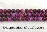 CAA1884 15.5 inches 12mm round banded agate gemstone beads