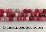 CAA1894 15.5 inches 12mm round banded agate gemstone beads