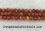 CAA1904 15.5 inches 12mm round banded agate gemstone beads