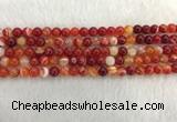 CAA1911 15.5 inches 6mm round banded agate gemstone beads