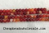 CAA1912 15.5 inches 8mm round banded agate gemstone beads