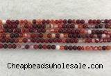 CAA1920 15.5 inches 4mm round banded agate gemstone beads