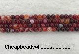 CAA1921 15.5 inches 6mm round banded agate gemstone beads