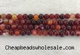 CAA1922 15.5 inches 8mm round banded agate gemstone beads