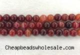 CAA1925 15.5 inches 14mm round banded agate gemstone beads