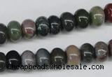 CAA193 15.5 inches 7*10mm rondelle indian agate beads wholesale