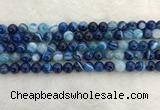 CAA1931 15.5 inches 6mm round banded agate gemstone beads