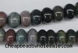 CAA194 15.5 inches 8*12mm rondelle indian agate beads wholesale