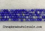 CAA1941 15.5 inches 6mm round banded agate gemstone beads