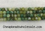 CAA1973 15.5 inches 10mm round banded agate gemstone beads