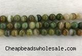 CAA1975 15.5 inches 14mm round banded agate gemstone beads