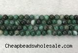 CAA1992 15.5 inches 8mm round banded agate gemstone beads