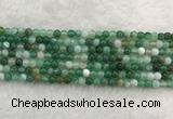 CAA2000 15.5 inches 4mm round banded agate gemstone beads